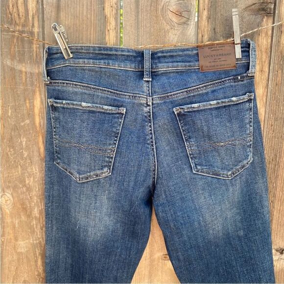 Lucky Brand Dark Blue sweet crop Ankle Jeans size 6 - Picture 6 of 13